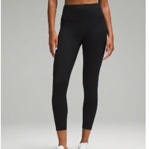 Lululemon Fast and Free High-Rise Tight in Black 25” (2 pair)